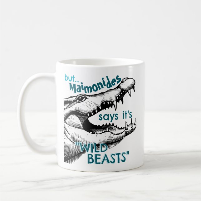 Maimonides Wild Beasts Coffee Mug (Left)