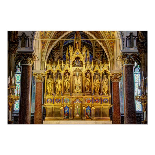 Main Altar In Votivkirche, Vienna Austria Poster (Front)