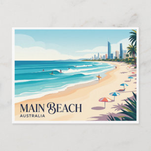 Main Beach Gold Coast Australia Postcard