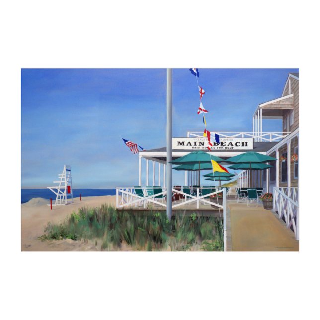 Main Beach Pavilion East Hampton Acrylic Print (Front)