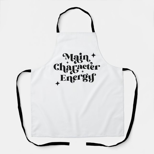 Main Character Energy  Apron (Front)