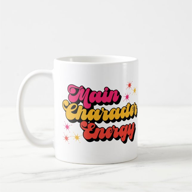 Main Character Energy Bookish  Coffee Mug (Left)