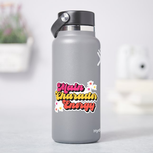 Main Character Energy Bookish  Sticker (HydroFlask)