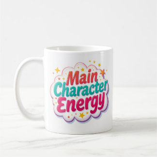 Main Character Energy Colorful Coffee Mug