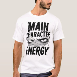 Main Character Energy Intense Anime Eyes Grunge St T-Shirt