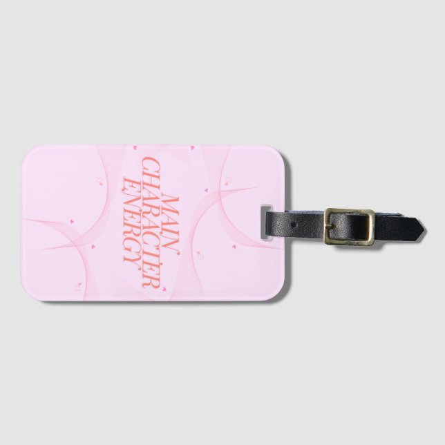 Main Character Energy Luggage Tag (Front Horizontal)