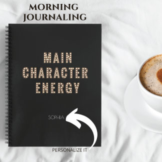 Main Character Energy Notebook