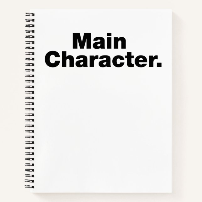 Main character notebook (Front)