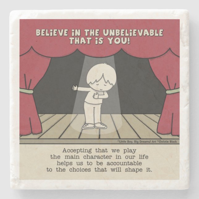 Main Character Stone Coaster (Front)