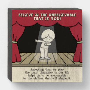 Main Character Wooden Box Sign