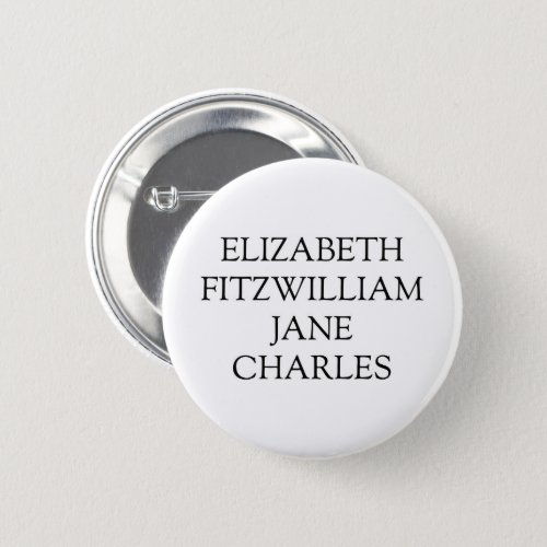 Main Characters from Pride and Prejudice Pinback Button