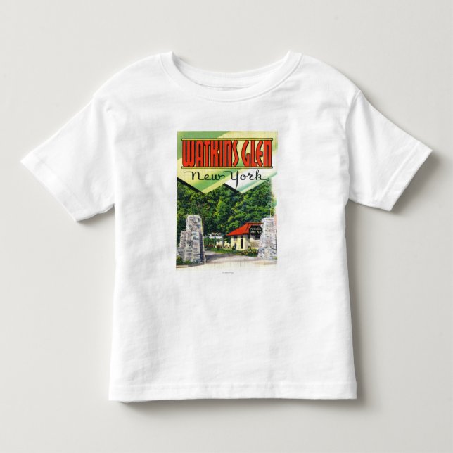 Main Entrance View to Watkins Glen State Park Toddler T-shirt (Front)