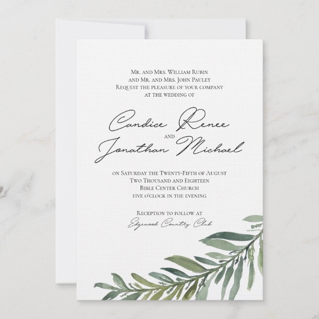 Main Invitation for Candice (Front)