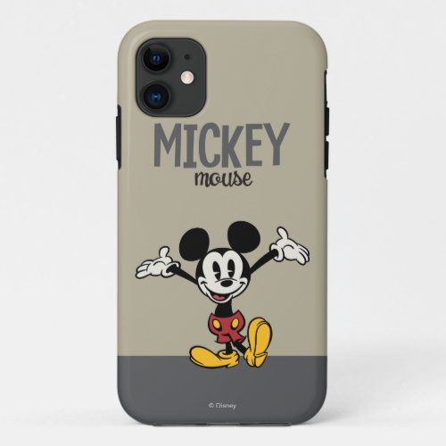 Main Mickey Shorts  Arms Up iPhone 11 Case