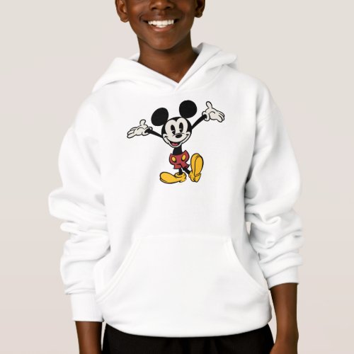 Main Mickey Shorts  Arms Up Hoodie