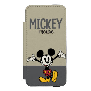 Main Mickey Shorts   Arms Up iPhone SE/5/5s Wallet Case