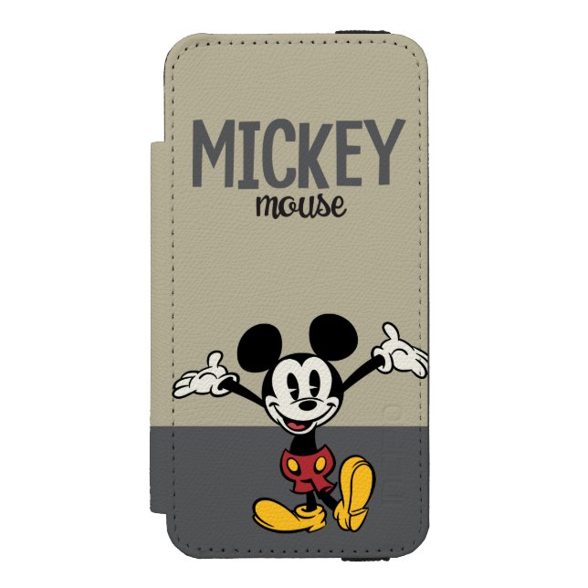 Main Mickey Shorts | Arms Up Incipio iPhone Wallet Case (Folio Front)
