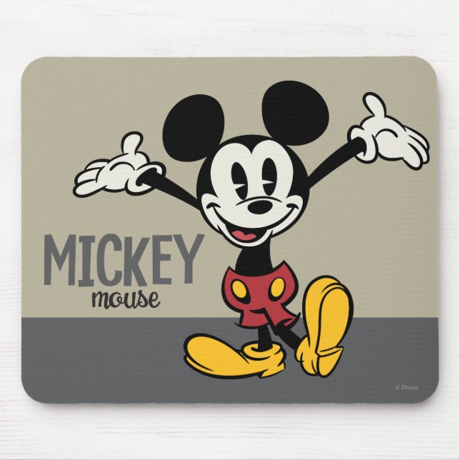 Main Mickey Shorts | Arms Up Mouse Pad (Front)