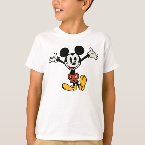 Main Mickey Shorts  Arms Up T_Shirt