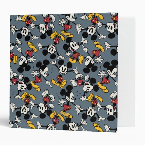 Main Mickey Shorts  Blue Icon Pattern Binder