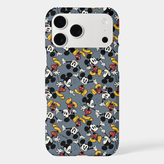 Main Mickey Shorts | Blue Icon Pattern Case-Mate iPhone Case (Back)