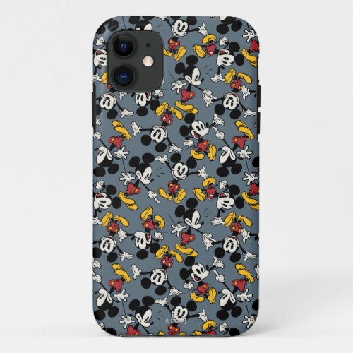 Main Mickey Shorts  Blue Icon Pattern iPhone 11 Case
