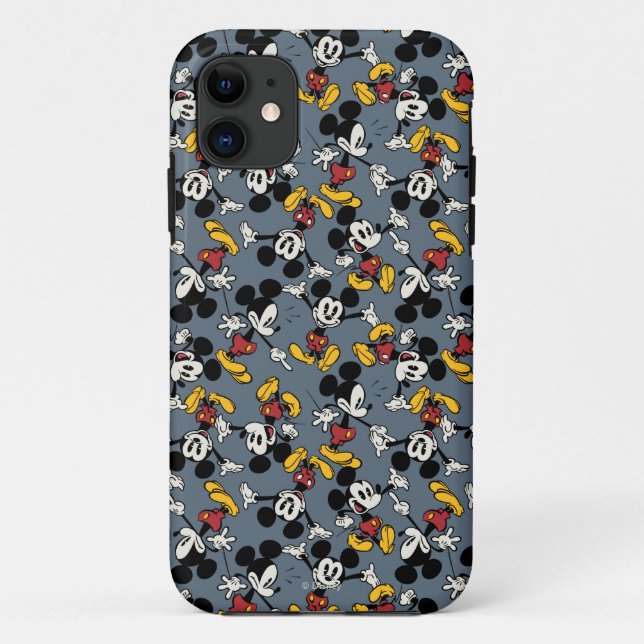 Main Mickey Shorts | Blue Icon Pattern Case-Mate iPhone Case (Back)