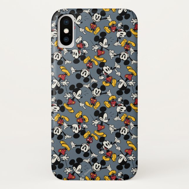 Main Mickey Shorts | Blue Icon Pattern Case-Mate iPhone Case (Back)