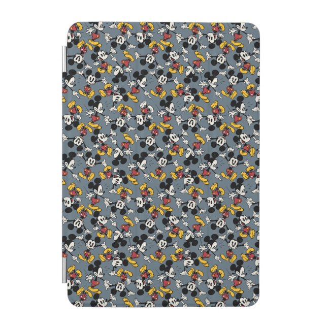 Main Mickey Shorts | Blue Icon Pattern iPad Mini Cover (Front)