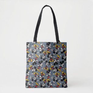 Main Mickey Shorts   Blue Icon Pattern Tote Bag