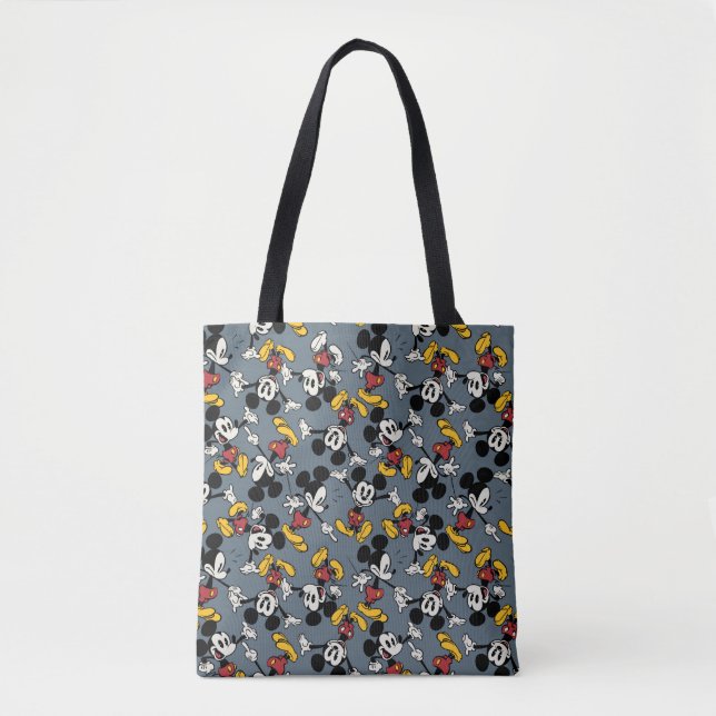 Main Mickey Shorts | Blue Icon Pattern Tote Bag (Front)