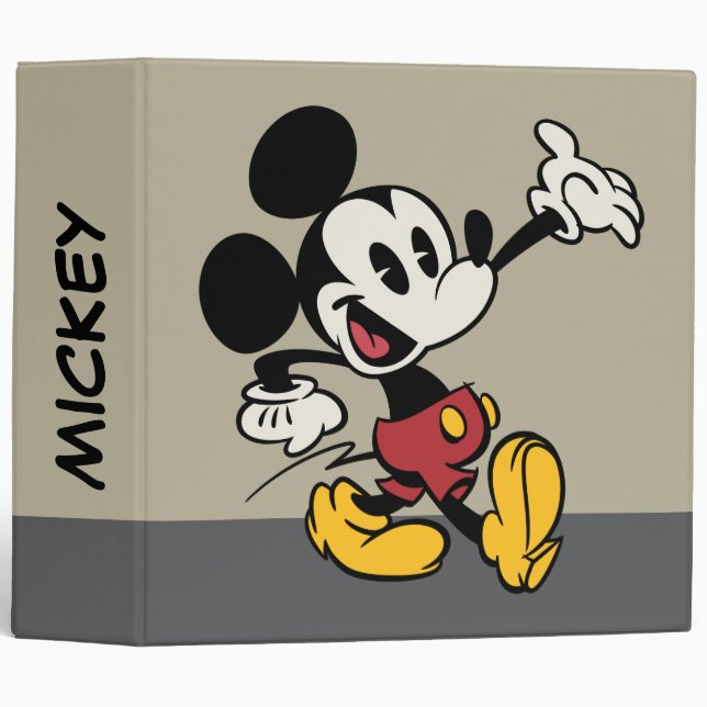 Main Mickey Shorts | Classic Mickey 3 Ring Binder (Front/Spine)