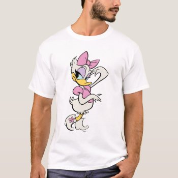 Main Mickey Shorts | Daisy Flirting T-shirt by MickeyAndFriends at Zazzle