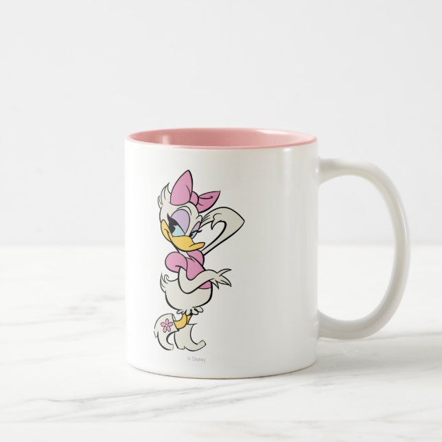 Main Mickey Shorts | Daisy Flirting Two-Tone Coffee Mug (Right)