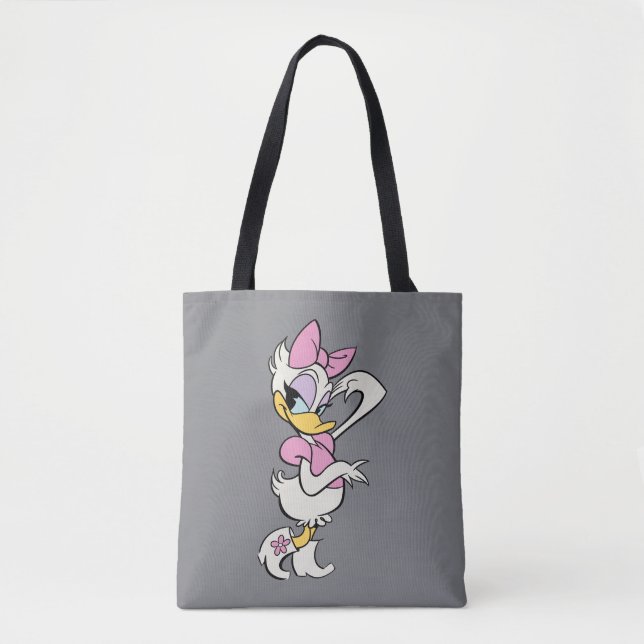 Main Mickey Shorts | Daisy with Flowers Tote Bag (Front)