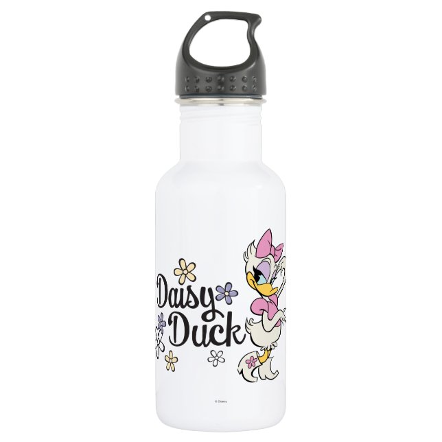 Main Mickey Shorts | Daisy with Flowers Water Bottle (Front)