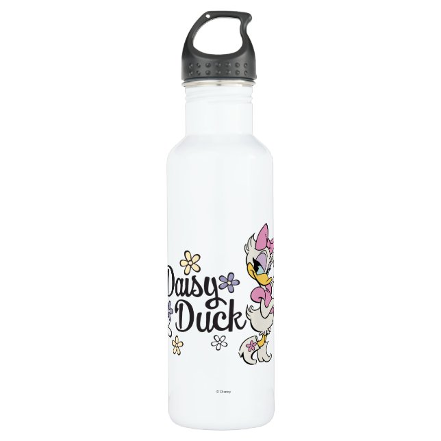 Main Mickey Shorts | Daisy with Flowers Water Bottle (Front)