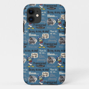 Main Mickey Shorts Donald Duck Blue Pattern iPhone 11 Case