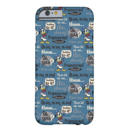 Main Mickey Shorts  Donald Duck Blue Pattern Barely There iPhone 6 Case