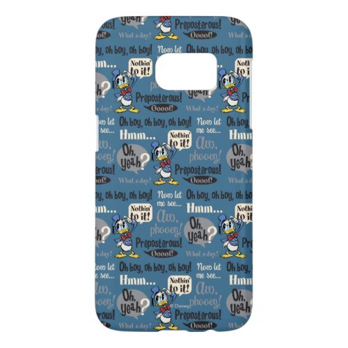 Main Mickey Shorts  Donald Duck Blue Pattern Samsung Galaxy S7 Case