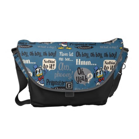 Main Mickey Shorts | Donald Duck Blue Pattern Messenger Bag