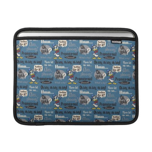 Main Mickey Shorts  Donald Duck Blue Pattern Sleeve For MacBook Air