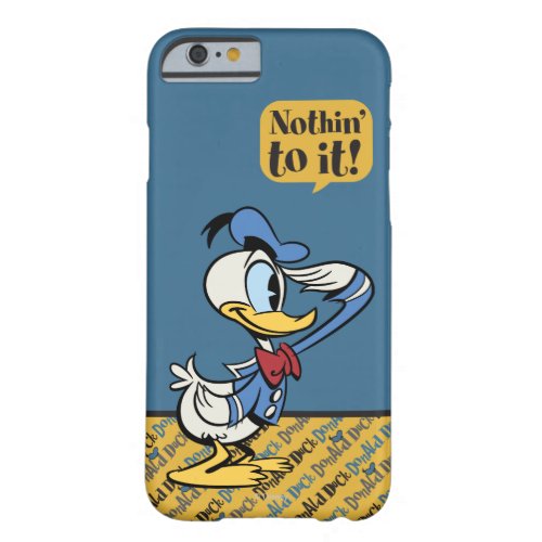 Main Mickey Shorts  Donald Duck Salute Barely There iPhone 6 Case