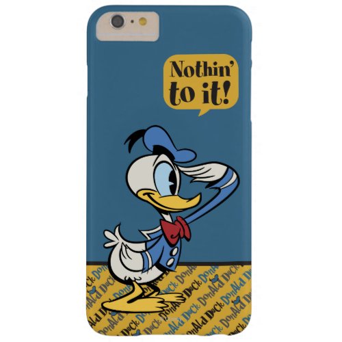 Main Mickey Shorts  Donald Duck Salute Barely There iPhone 6 Plus Case