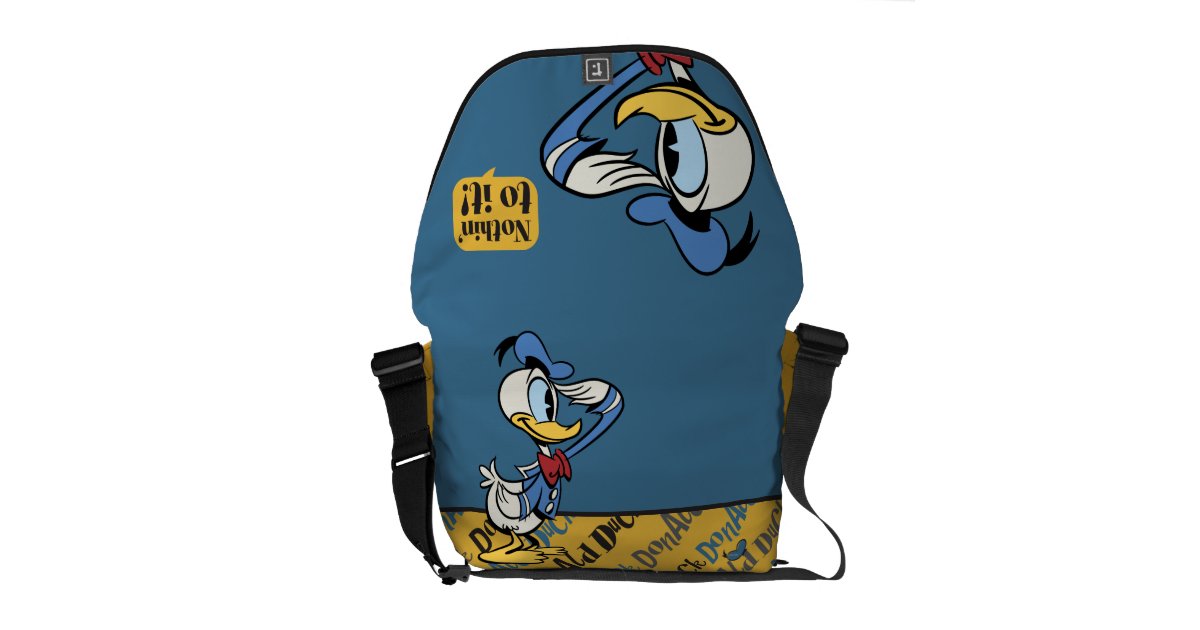 Main Mickey Shorts | Donald Duck Salute Messenger Bag | Zazzle
