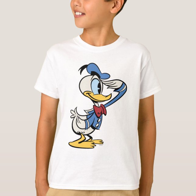 Main Mickey Shorts | Donald Duck Salute T-Shirt (Front)