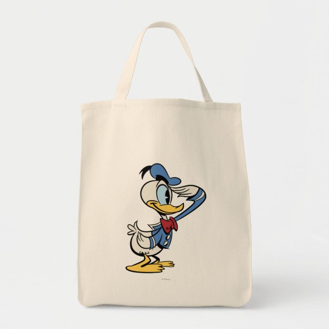Main Mickey Shorts | Donald Duck Salute Tote Bag (Front)