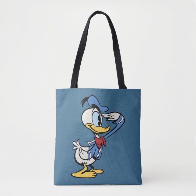 Main Mickey Shorts | Donald Duck Salute Tote Bag (Front)
