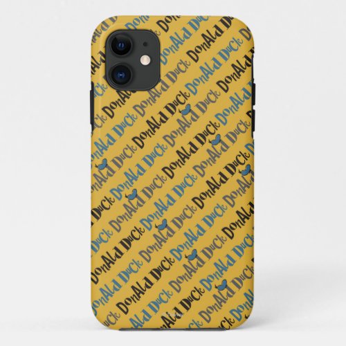 Main Mickey Shorts  Donald Duck Yellow Pattern iPhone 11 Case