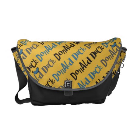 Main Mickey Shorts | Donald Duck Yellow Pattern Messenger Bag
